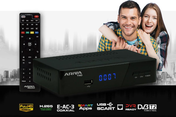 Tuner DVBT2 Ferguson Ariva T40 & pilot RCU33